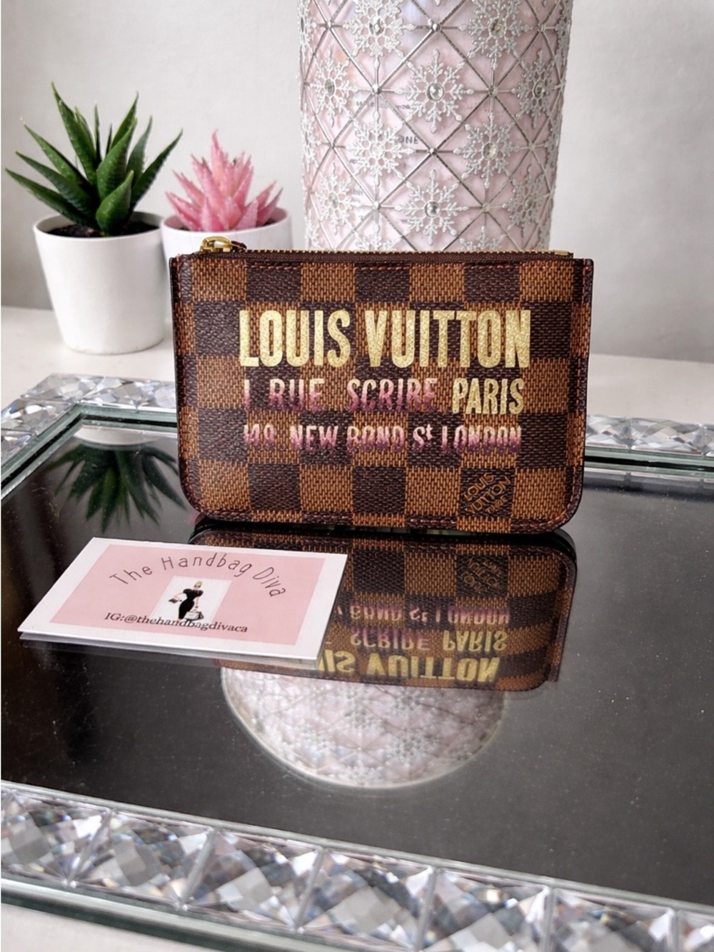 🌸Louis Vuitton DE Scribe Affiche Key Pouch🌸